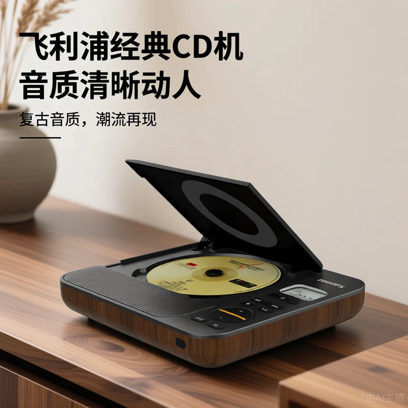 飞利浦EXP5608 cd播放机发烧级专辑光碟唱片蓝牙音响复古CD一体机