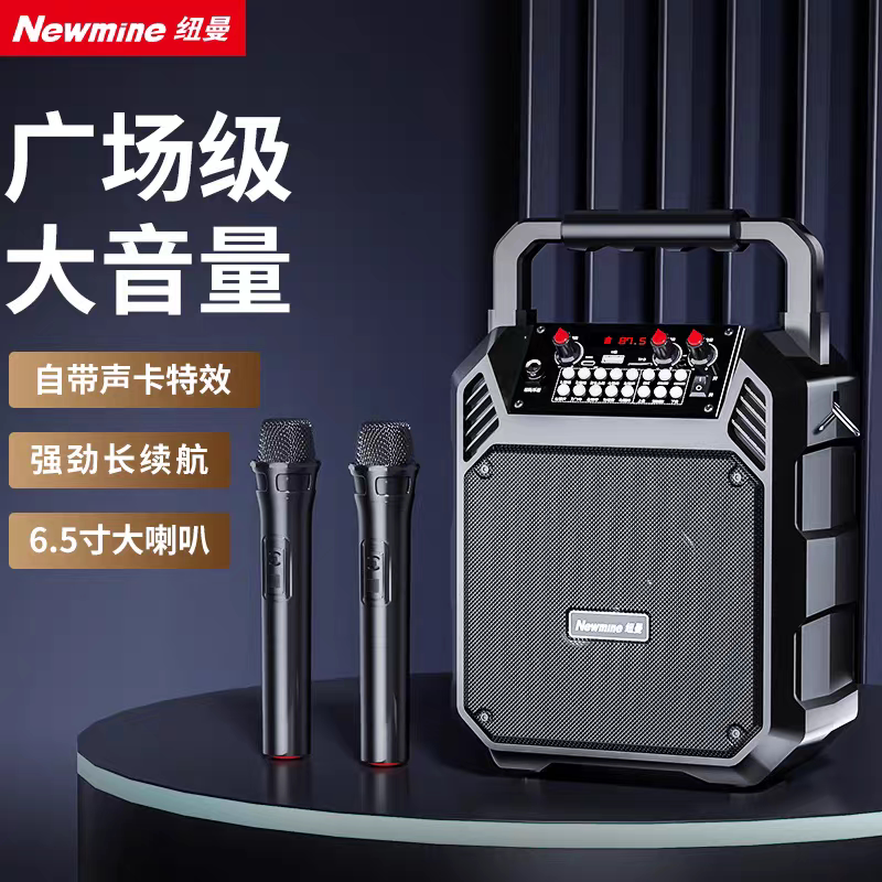 纽曼K503无线蓝牙音箱户外广场舞音响手提便携式家用K歌摆摊喇叭图片