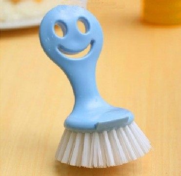 卡通洗锅刷笑脸洗锅清洁刷带手柄