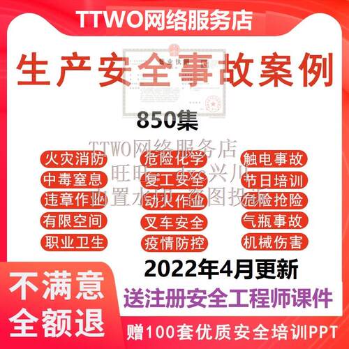安全生产典型事故案例安全教育视频新员工培训教程警示教育宣传片