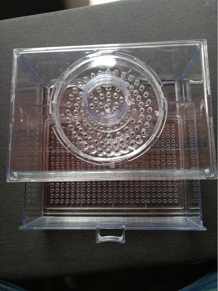 鱼缸干湿分离盒底滤滴流盒水族专用亚克力抽屉式防溢流过滤盒包邮