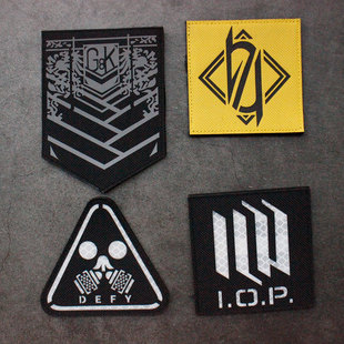 魔术贴士气章动漫臂章404小队格里芬少女前线反光徽章切割DIY包贴