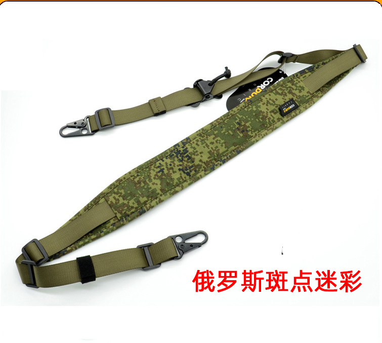 전술 페로 슬링스터 빠른 조정 500D 퀵 릴리스 어깨 스트랩 CORDURA 싱글 및 더블 포인트 크로스바디 로프