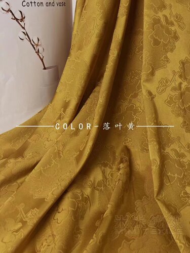 春夏新款四面弹涤纶提花面料 暗纹素色提花布 时装箱包女装面料