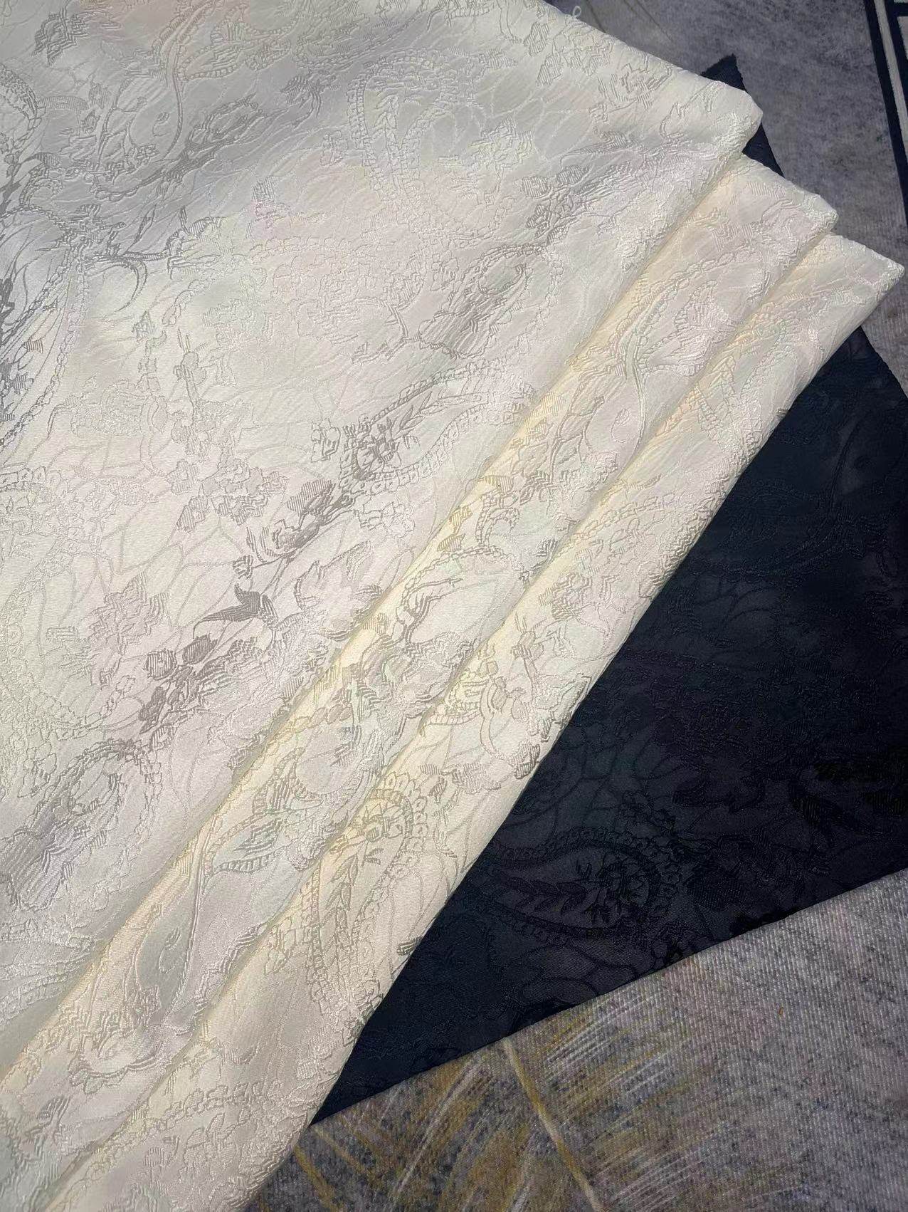 现货暗纹腰果提花 旗袍汉服女装连衣裙西装外套手作布料直供