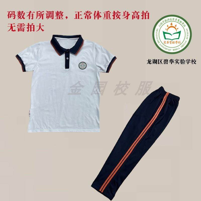 汕头市龙湖区碧华实验学校校服男女生夏服冬服金园校服定制