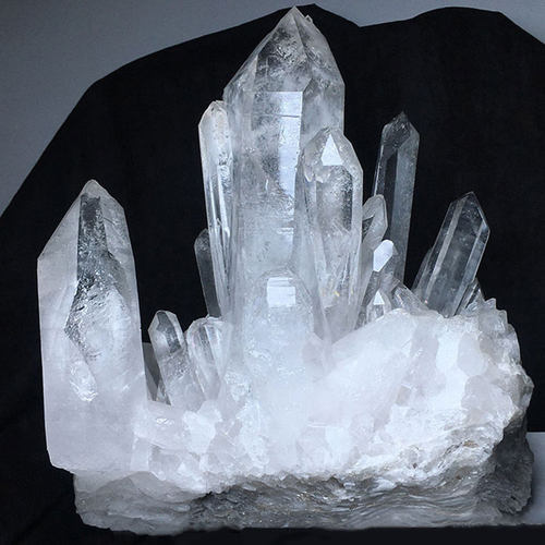 喜马拉雅天然白水晶簇晶体透白净