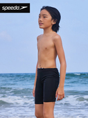 Eco环保系列防晒纯色轻盈抗氯青少年男童及膝泳裤 Speedo 速比涛