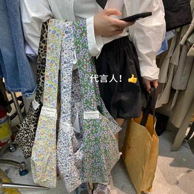 SAN豹纹托特包女ins大容量单肩包