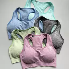 Gymshark Muscle Shark Fitness Racerback Bra Medium Intensity Sports Bra Beautiful Back Running Yoga Bra