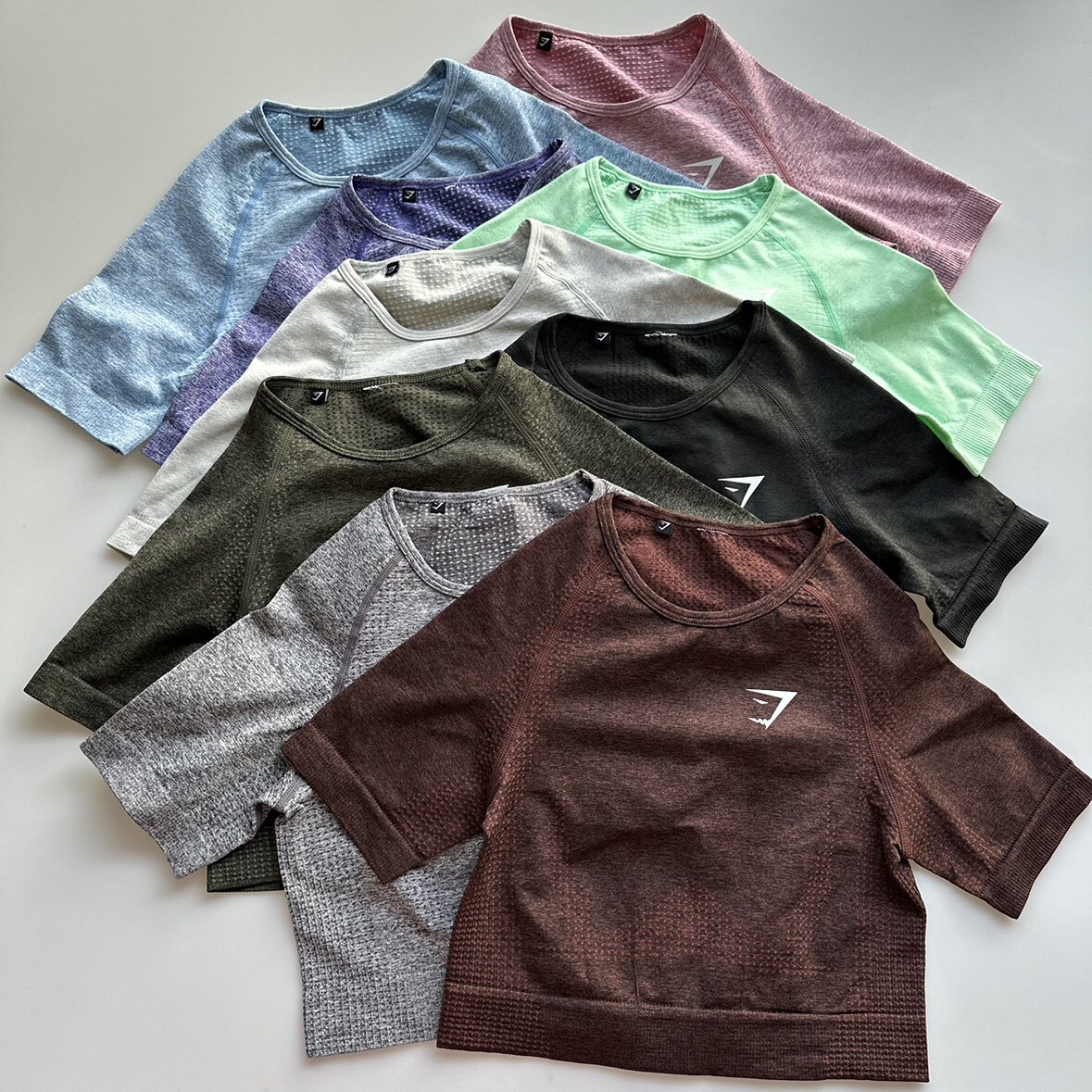 肌肉鲨鱼短袖GYMSHARK女健身上衣速干透气撸铁健身服VITAL健身图片