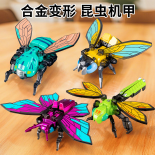 亚马逊合金变形昆虫机甲蜜蜂蜘蛛变身机器人儿童玩具男孩创意礼物