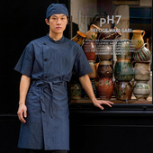 面馆厨师服烘焙茶饮工装 新中式 餐饮工作服火锅饭店酒馆山野风工装