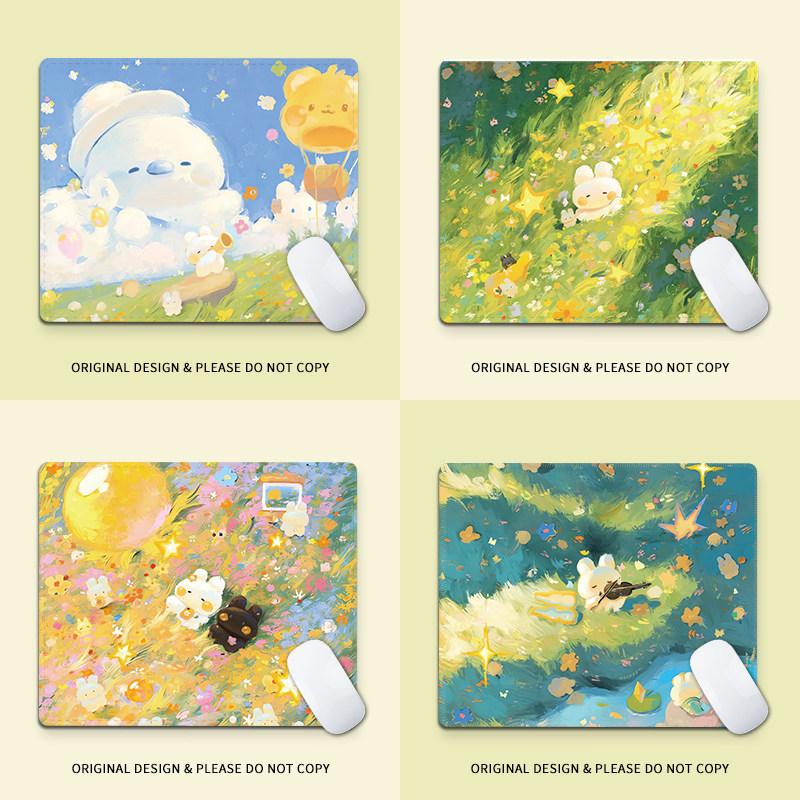 鼠标垫小号治愈小兔鼠标垫子女生可爱卡通电脑垫加厚家用办公桌垫,电脑硬件/显示器/电脑周边,鼠标垫/贴/腕垫,淘宝优惠券,粉丝福利购,淘宝优惠卷