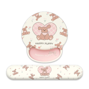 护腕鼠标垫原创插画办公滑鼠垫女生可爱护手垫硅胶软垫键盘手托