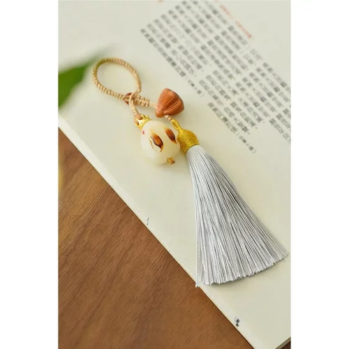 菩提根兔子手机包挂 超可爱的炭烤菩提兔子 搭配芭比檀莲蓬 TY115