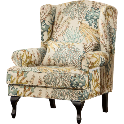 美式乡村复古客厅单人椅老虎椅