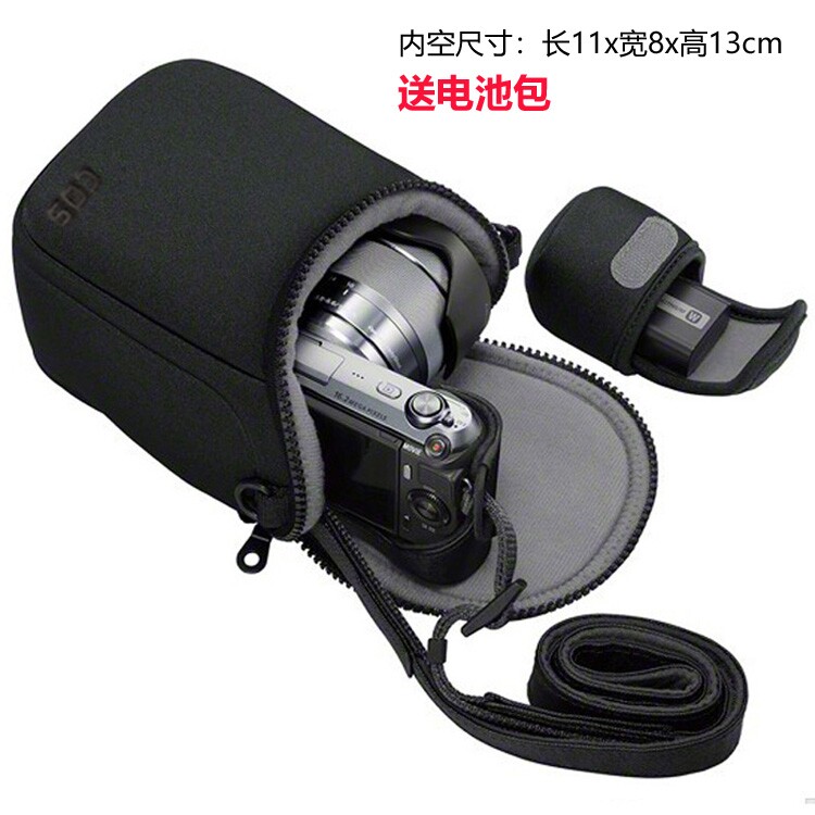 佳能EOSM3M5M6M100M200M6II微单相机包15-45mm单肩便携包保护套