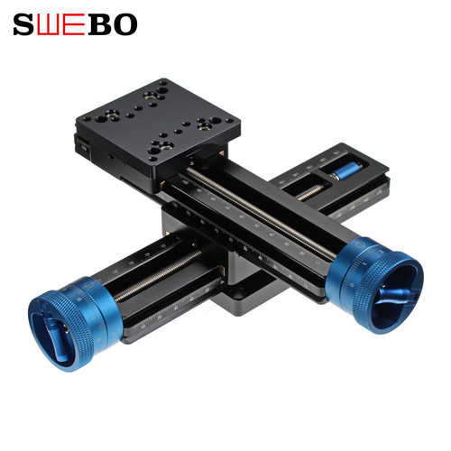 SWEBO M001-X高精度十字微调滑台 千分尺式旋钮 精度0.01毫米 精