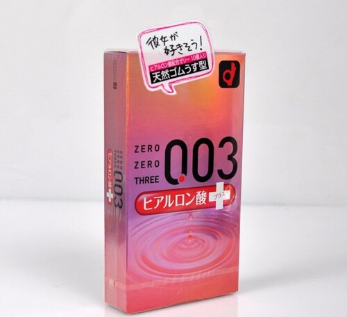 日本冈本超薄003玻尿酸多款安全套无味透明乳胶10片 【26-12】