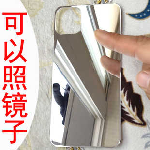 适用苹果12 PRO MAX XS XR 11 8钢化膜手机14 13全屏7镜面后膜6S镜子背膜SE银色金色蓝色黑白红