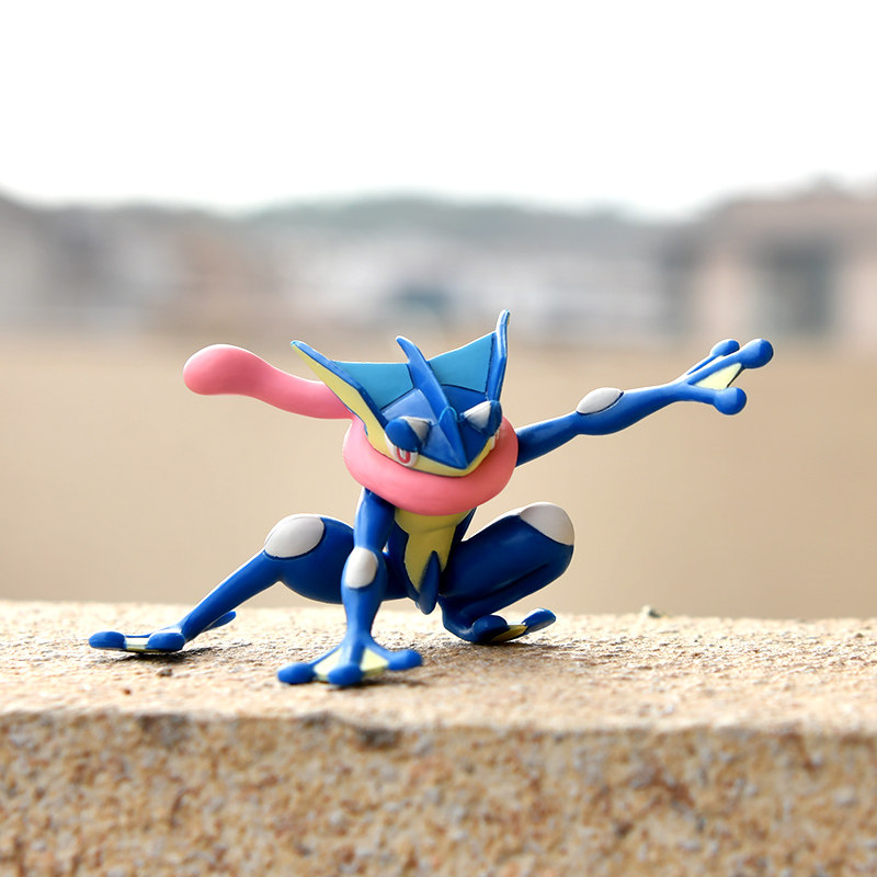 神奇宝贝精灵可动宝可梦甲贺忍蛙手办公仔玩偶忍者蛙摆件宠物小