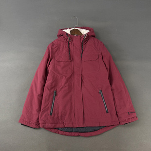 美国单 秋冬保暖工装风派克服宽松加绒连帽棉衣棉服夹克外套女潮