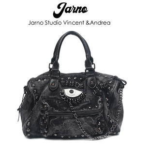 2025新款 辣妹酷飒风拽姐牛仔包包女手提包斜挎包大 夏黑色朋克美式