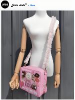 Creative, cute and sweet girl 2026 Unique and super good-looking pink hand-held crossbody bag with a niche design for summer thumbnail 3
