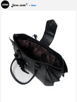 Gothic dark style spicy girl bag, American commuter bag, bat wing tote bag, women's single-shoulder crossbody bag, niche thumbnail 3