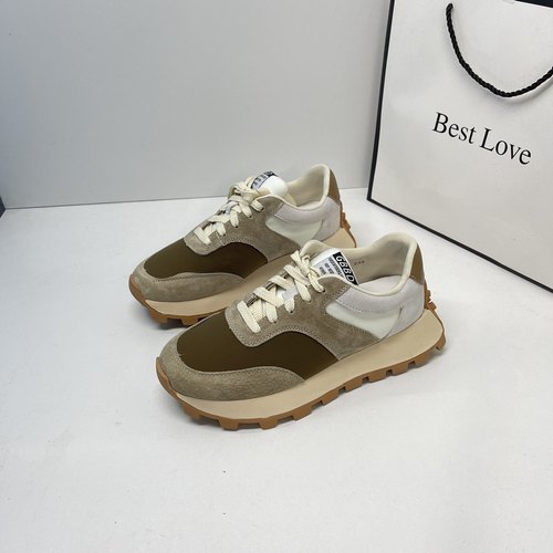 拼色运动老爹鞋白鞋厚底增高单鞋