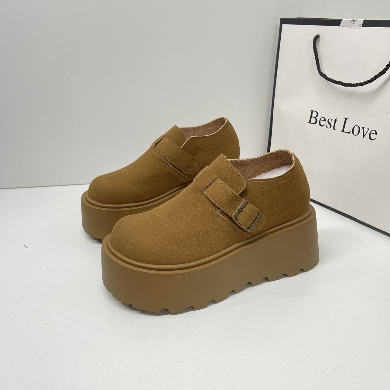 厚底增高勃肯鞋女鞋子