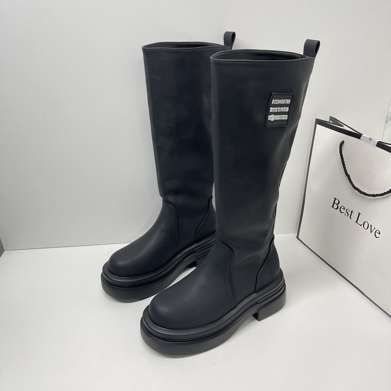 骑士靴小个子厚底不过膝长筒靴