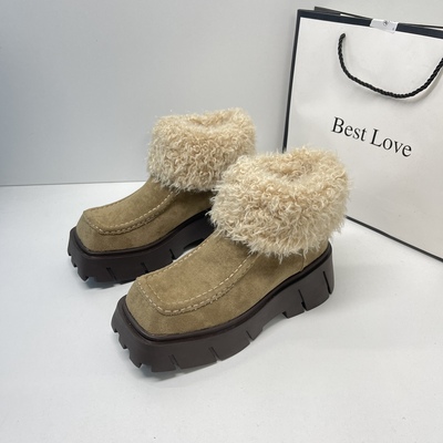 增高厚底复古jk短靴女