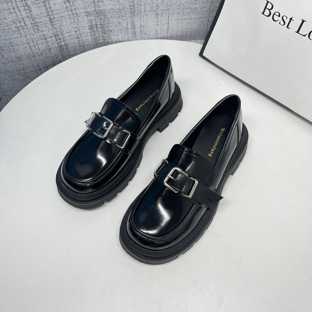 厚底松糕JK英伦复古单鞋小皮鞋