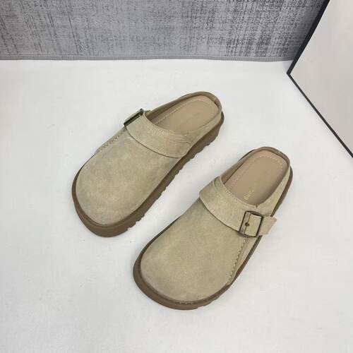2026夏厚底包头半拖勃肯女鞋