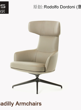初森家具Piccadilly armchairs皮卡迪利高背扶手椅定型棉休闲躺椅