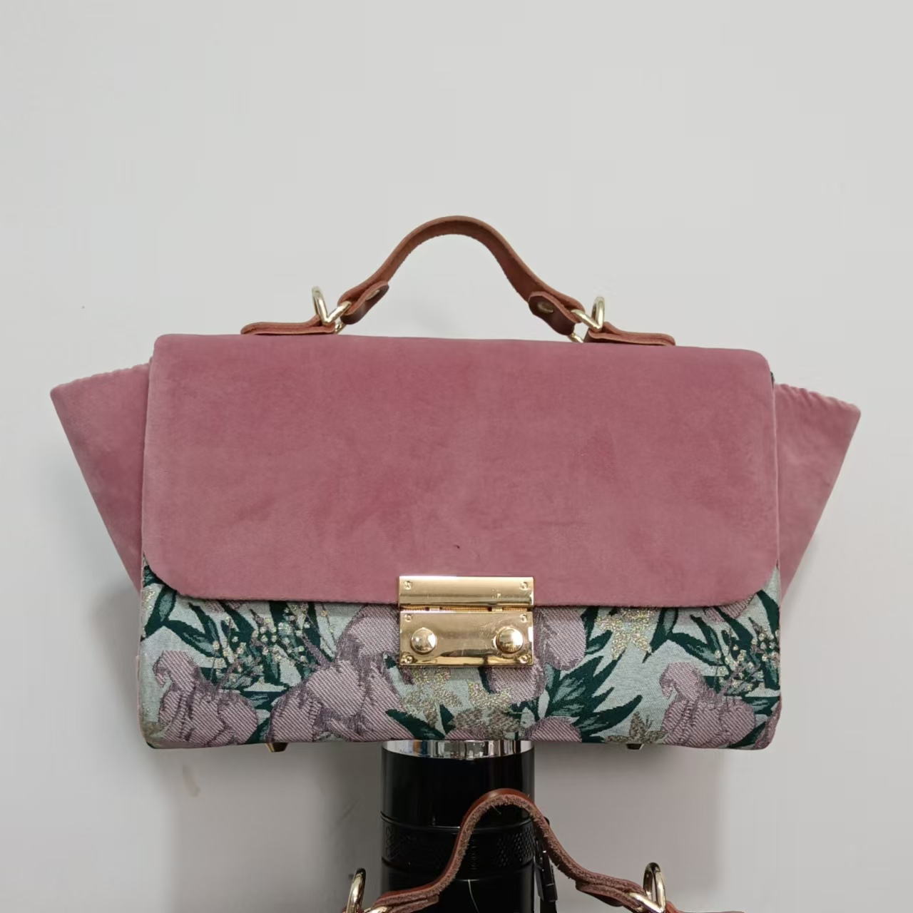 翻盖翅膀包 钥钥手工半成品材料包自制直播间口金包宋锦包包diy