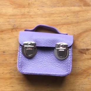 迷你皮剑桥包 铆钉工具需要单独拍 真皮手工DIY