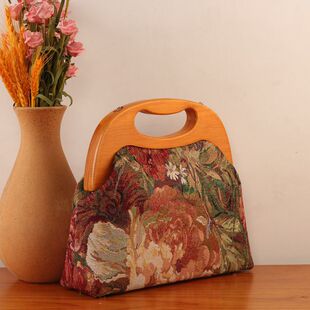 26实木口金包钥钥手工DIY手工材料包宋锦包包解闷国风新中式