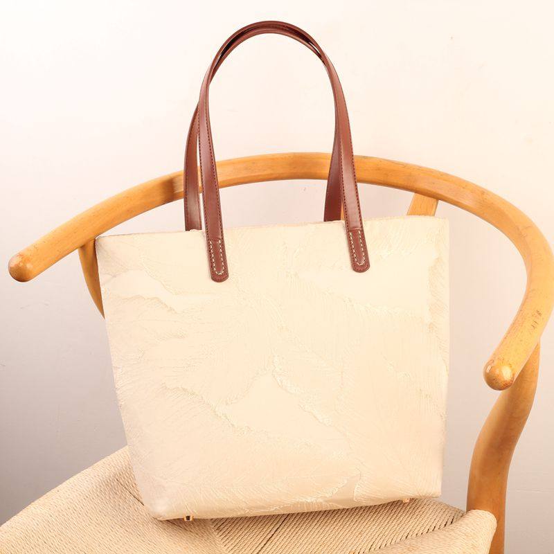 半成品大托特水桶包钥钥手工材料包自制diy宋锦解闷国风新中式,居家布艺,缝纫DIY材料套装,淘宝优惠券,粉丝福利购,淘宝优惠卷