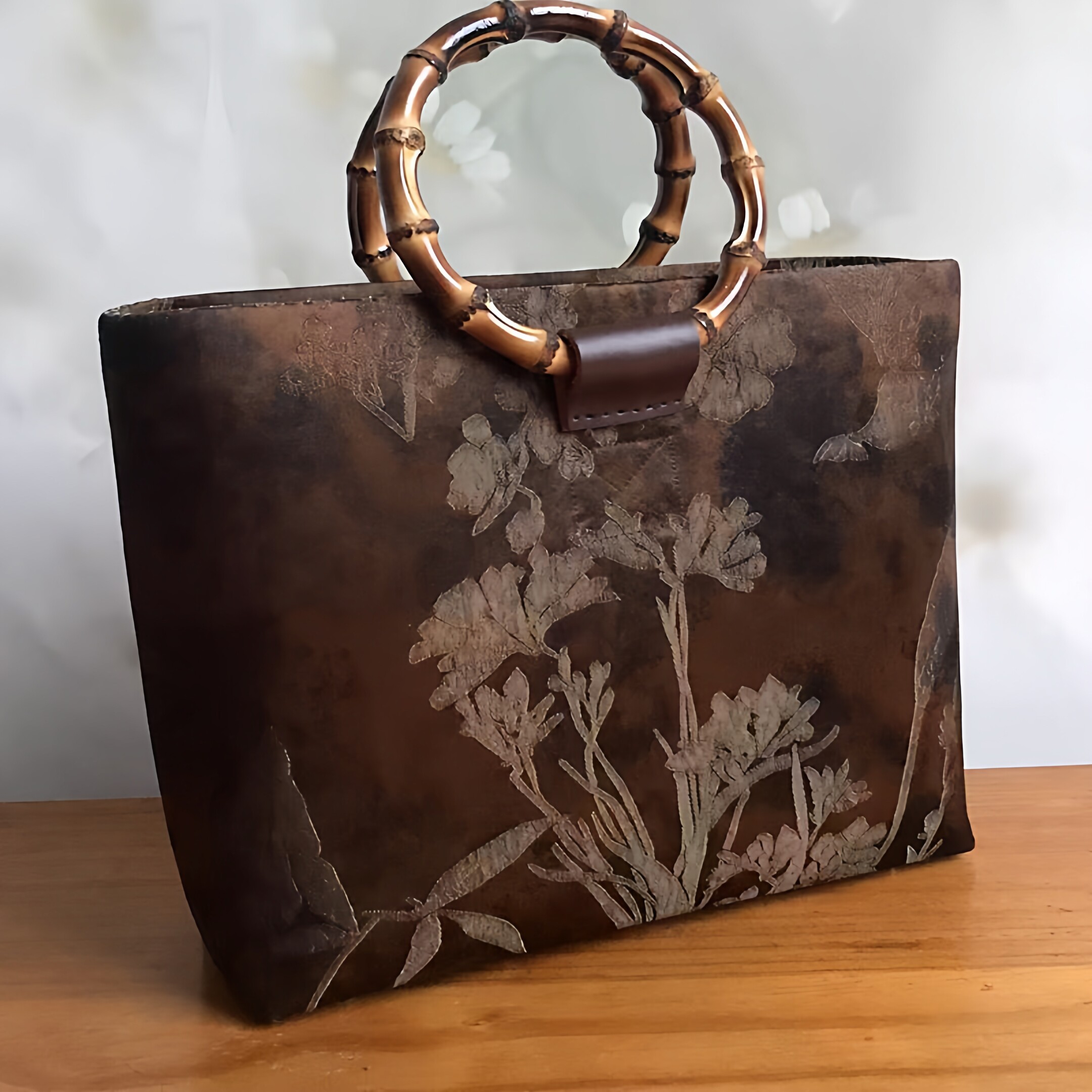 圆环竹拎手包旗袍钥钥手工宋锦手工包包diy自制材料包国风新中式