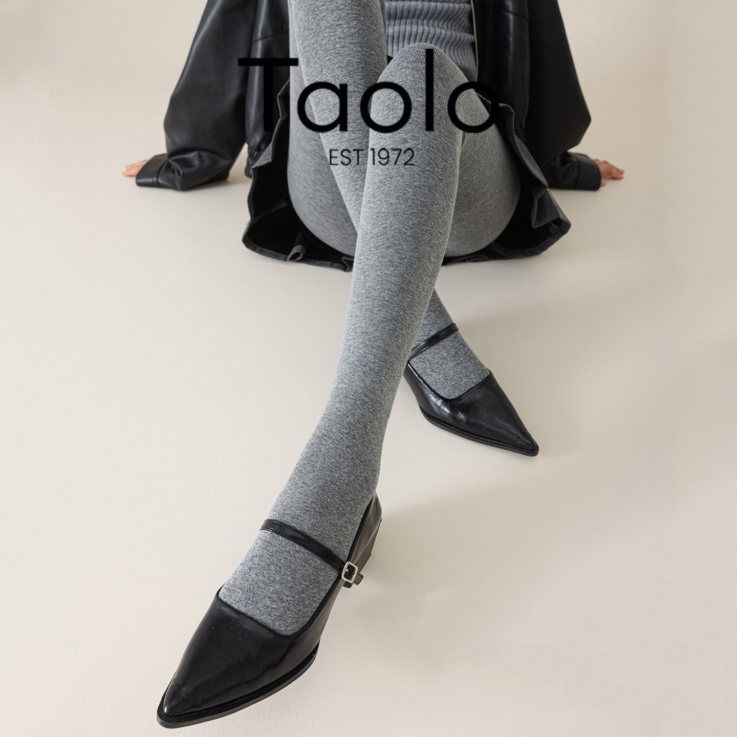 灰色打底连裤袜女秋冬不掉档外穿