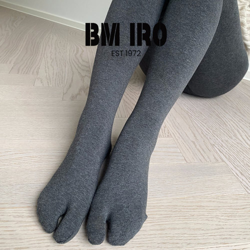 分趾麻灰打底裤秋冬加绒连裤袜女