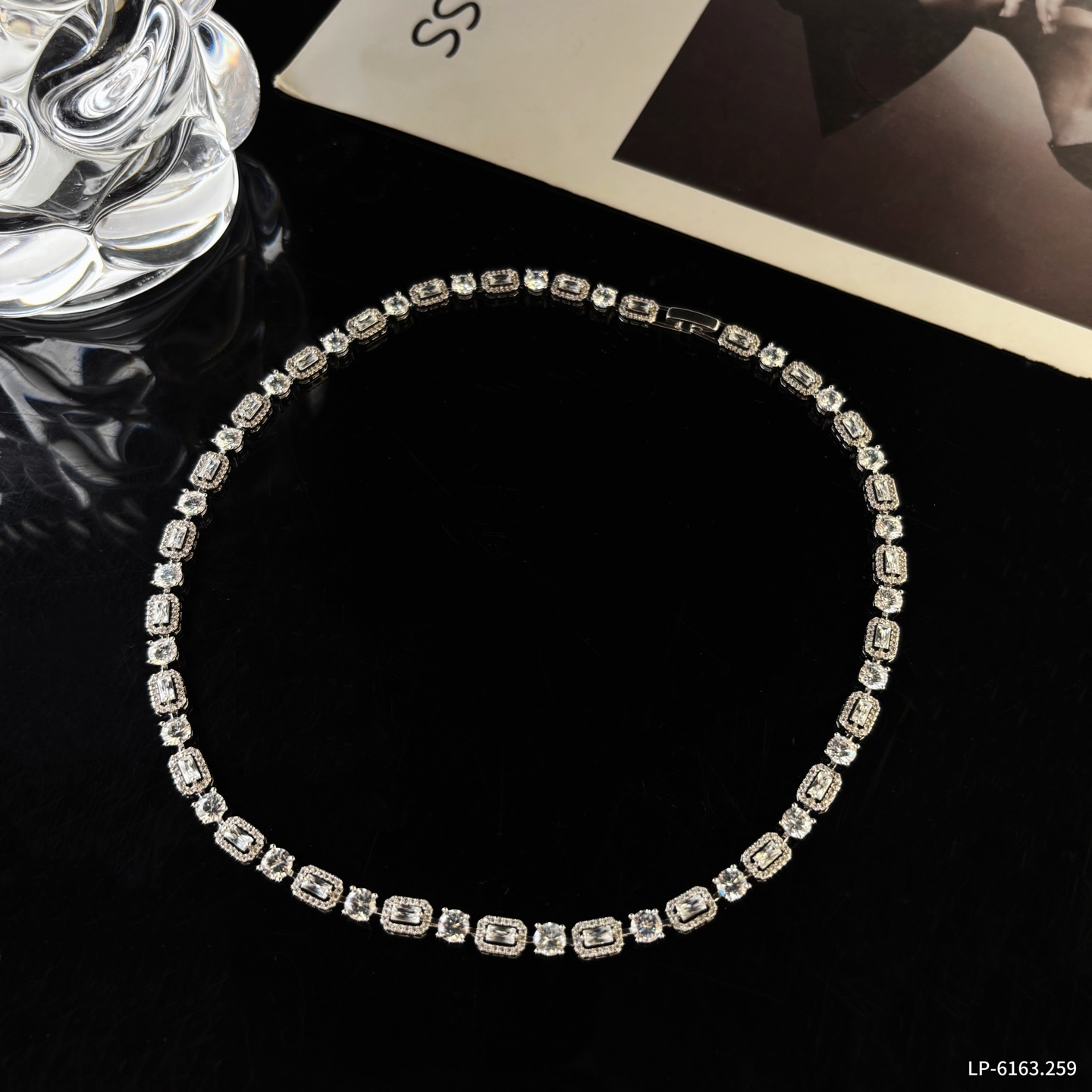 丽贝丽影新品闪耀彩色锆石锁骨链气质精致优雅小众设计感女配饰