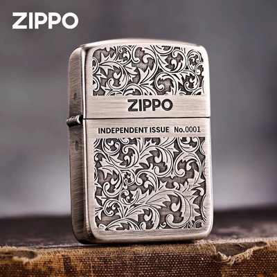 熏银男士礼品1941唐草zippo