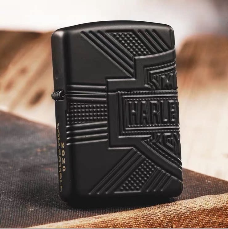夜色zippo正品 49176 盔甲黑漆 哈雷盾牌之光 2020年度珍藏版