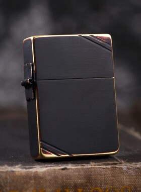 红与黑收藏1935平头打火机zippo
