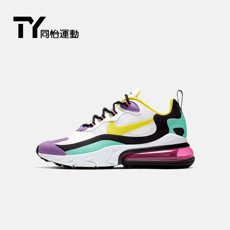耐克NIKE AIR MAX 270 REACT 2019新款女子气垫休闲鞋AT(用60元券)