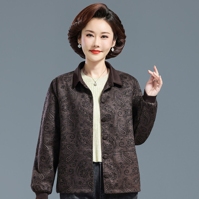 短款外套女秋季中老年妈妈长袖